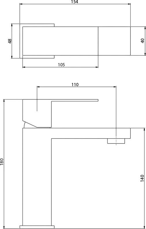 Смеситель для раковины Haiba HB803-2 HB10803-2