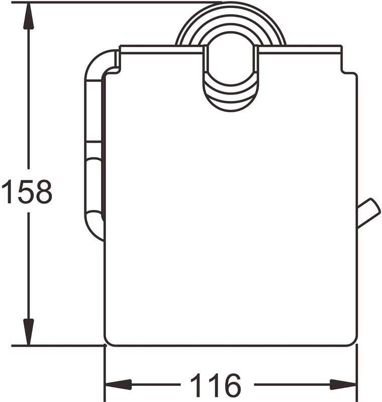 Держатель туалетной бумаги Rose RG1105Q бронза