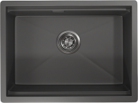 Мойка кухонная Granula Kitchen Space 6045U, графит матовый