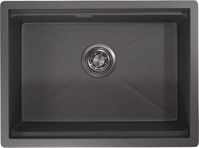 Мойка кухонная Granula Kitchen Space 6045U, графит матовый