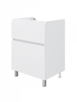 Тумба под раковину без столешницы Teymi Laina 60 напольная, матовая белая