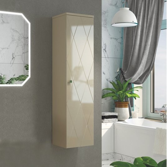 Шкаф пенал для ванной Comforty Кремона латте