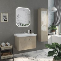 Шкаф пенал для ванной Comforty Кремона латте