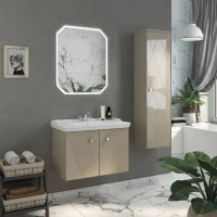 Шкаф пенал для ванной Comforty Кремона латте