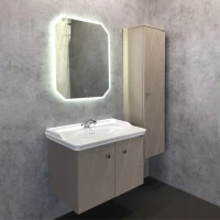 Шкаф пенал для ванной Comforty Кремона латте
