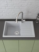 Мойка кухонная Domaci Болонья М-16-005 серая Мойка кухонная Domaci Болонья М-16-005 серая