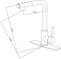 Смеситель для кухни ESKO K12 хром