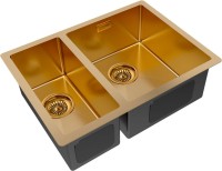 Комплект Мойка Paulmark Gerberg PM225944-BGR брашированное золото R + Измельчитель Bone Crusher BC 1000-AS