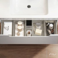 Мебель для ванной комнаты Alavann Berta 105 подвесная, белая