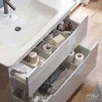 Мебель для ванной комнаты Alavann Berta 105 подвесная, белая