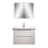 Мебель для ванной комнаты Alavann Berta 105 подвесная, белая