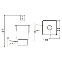 Дозатор Rose RG1544H черный
