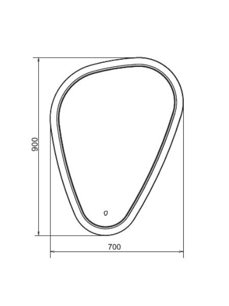 Зеркало Comforty Олеандр 70 сенсорное, с подсветкой