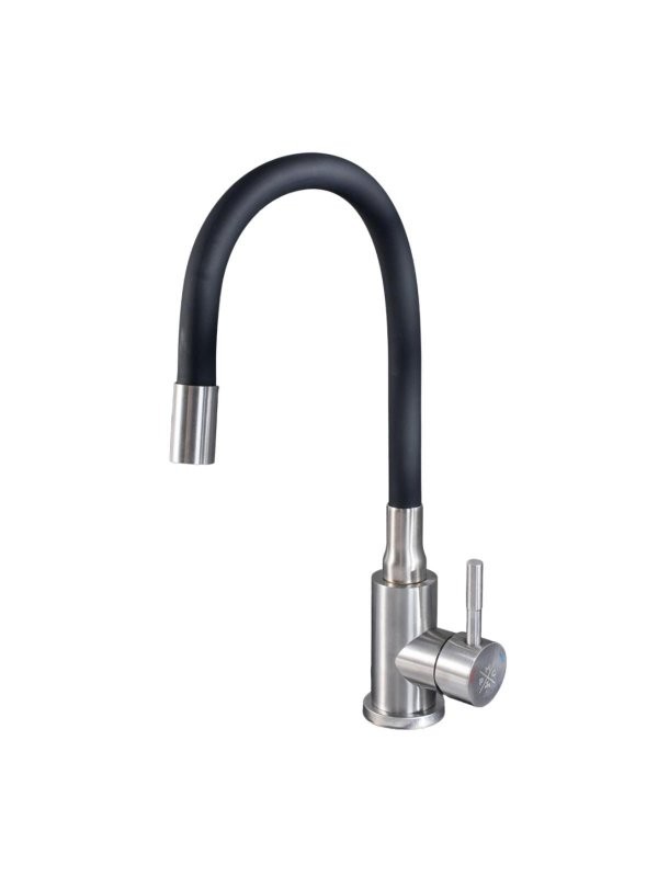 Смеситель для кухни РМС Sus124bl SUS124BL-016F чёрный, сталь