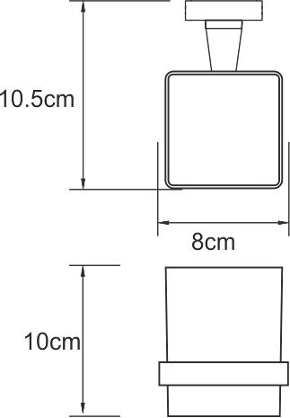 Набор Стакан Wasserkraft Dill K-3928 + Мыльница K-3969