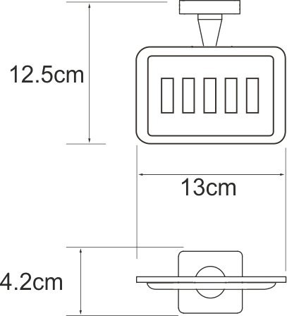 Набор Стакан Wasserkraft Dill K-3928 + Мыльница K-3969