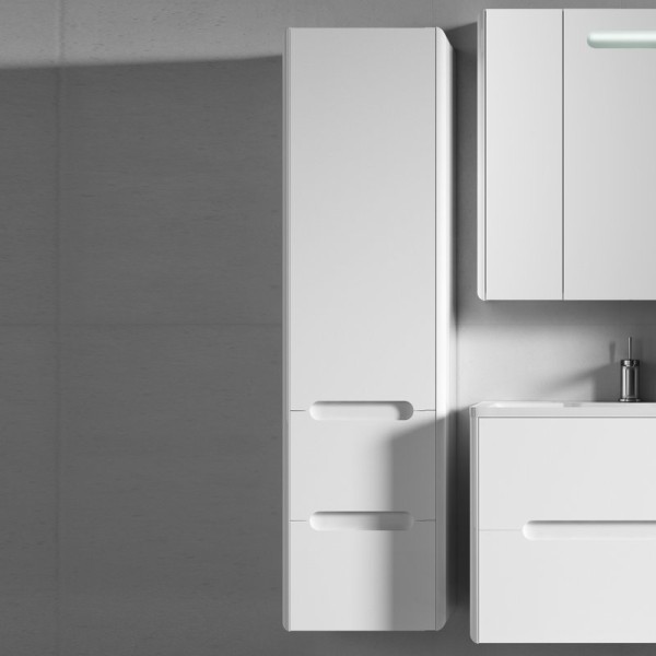 Шкаф пенал для ванной Vod-Ok Флорена 40 L, белый