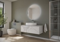 Мебель для ванной комнаты Sancos Stone 120 Statuario white