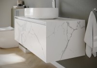 Мебель для ванной комнаты Sancos Stone 120 Statuario white