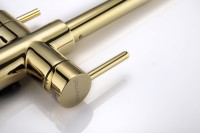 Смеситель для кухни Paulmark Lange 214212-G, золото