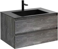 Тумба с раковиной Vincea Luka 80 2 ящика, камень