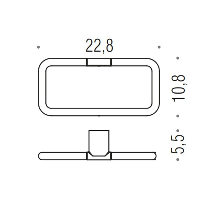Полотенцедержатель Colombo Design Mini B4031.NM матовый черный