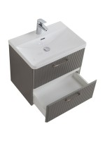 Мебель для ванной комнаты BelBagno Due 60 ручки сатиновый никель, сатин