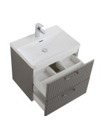 Мебель для ванной комнаты BelBagno Due 60 ручки сатиновый никель, сатин