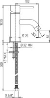 Смеситель для раковины Paini Cox 78PZ205 матовый черный PVD