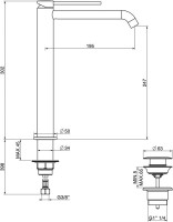 Смеситель для раковины Gattoni Circle Two 9148/91C0 хром