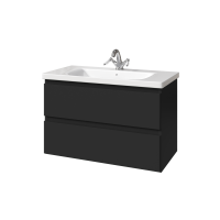 Тумба с раковиной Caprigo Forte 90 подвесная, черная