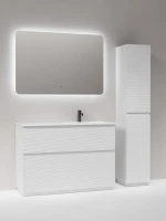 Тумба с раковиной Sancos Folk Floor 120 правая напольная, bianco, раковина CN7021