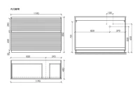 Тумба с раковиной Sancos Folk Floor 120 правая напольная, bianco, раковина CN7021