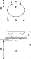 Накладная раковина Serel CH01