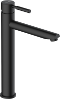 Смеситель для раковины Wasserkraft Gollach 3303H черный soft-touch