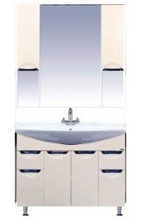 Тумба под раковину без столешницы Misty Орхидея 105 бежевая эмаль