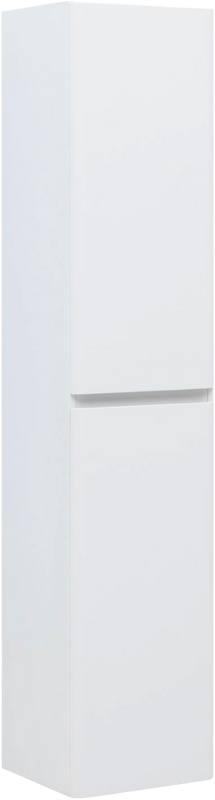 Шкаф пенал для ванной Aquanet Эмбер белый матовый