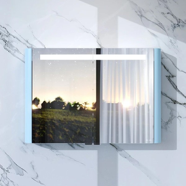 Зеркало-шкаф AM.PM Sensation 100 светло-голубой