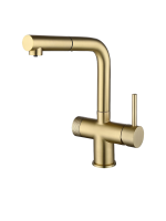 Смеситель для кухни Emar PVD ЕС - 7026 PVD Golden