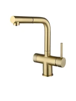Смеситель для кухни Emar PVD ЕС - 7026 PVD Golden