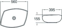 Накладная раковина SantiLine SL-1027