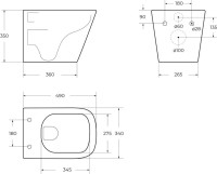 Комплект Унитаз подвесной BelBagno Ardente-R BB520CHR безободковый + Крышка BB2322SC с микролифтом + Инсталляция Grohe Rapid SL 38772001 3 в 1 с кнопкой смыва + Звукоизоляция