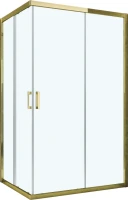 Душевой уголок Vegas Glass ZA-F Tur Novo h1900 110*90 09 01 профиль золото, стекло прозрачное