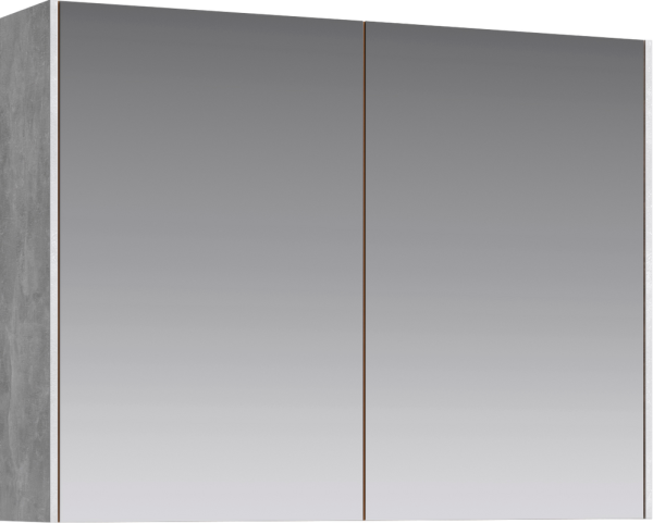 Зеркало-шкаф Aqwella 5 stars Mobi 80 бетон светлый