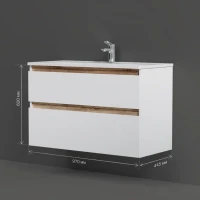 Тумба с раковиной AM.PM X-Joy 100, подвесная, белый глянец