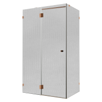 Душевой уголок Wasserkraft Paar 88H10L-TXG 120х100 см, стекло текстурное, фурнитура розовое золото