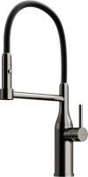 Смеситель для кухни Sancos Pride SC4011GG с гибким изливом, вороненая сталь