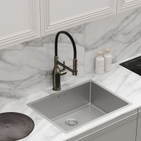 Смеситель для кухни Sancos Pride SC4011GG с гибким изливом, вороненая сталь