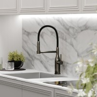 Смеситель для кухни Sancos Pride SC4011GG с гибким изливом, вороненая сталь