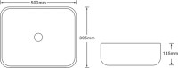 Накладная раковина SantiLine SL-7029 черный мрамор